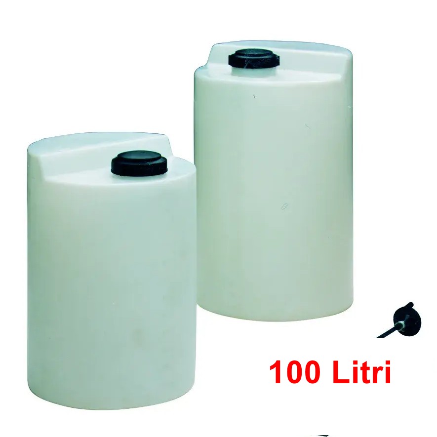 Serbatoio da 100 lt per prodotti chimici piscina - immagine 2