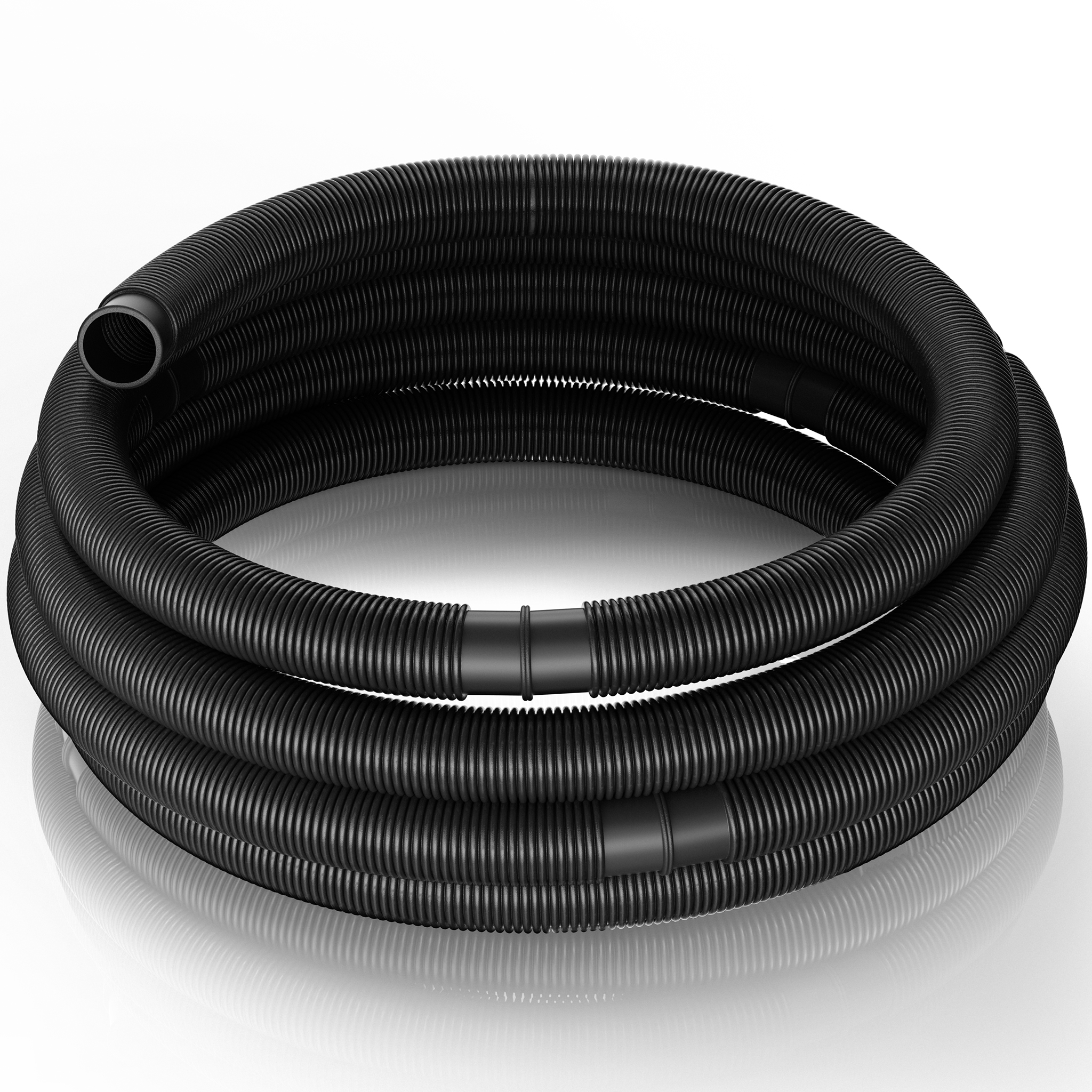 Tubo flessibile per piscina Ø38 mm - 9 mt. 1 tubo piscina d.38 nero
