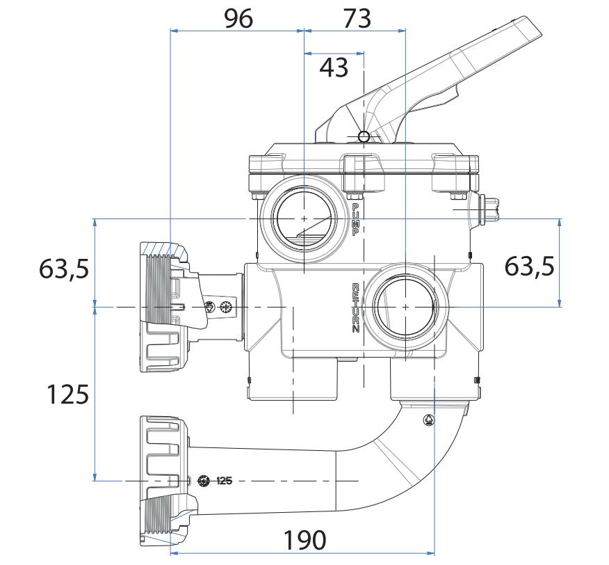 misure valvola classic plus