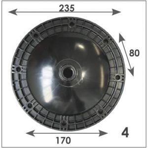 coperchio filtro rivalta nero